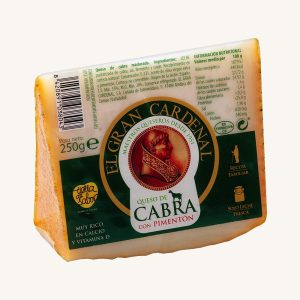El Gran Cardenal Goat milk´s cheese cured with paprika, wedge 250 gr