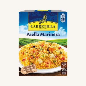Carretilla Seafood paella (marinera), ready to eat in 2 min, 1 portion tray, 250 gr