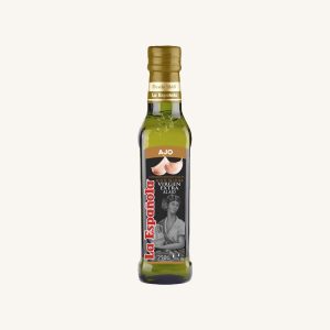 La Española Garlic flavoured extra virgin olive oil (al ajo), from Andalusia, bottle 250 ml