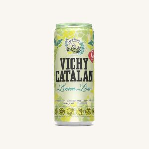 Vichy Catalan Lemon Lime flavoured sparkling natural mineral water, sugar-free, from Catalonia, can 33 cl