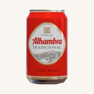 Alhambra Tradicional, Pale Lager, from Granada, can 33cl