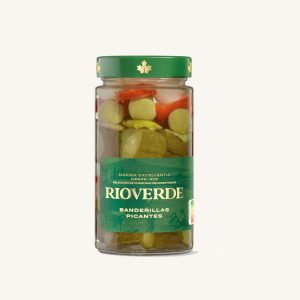 Rioverde Spicy Banderillas (skewer), Picantes, from La Rioja, jar 330g