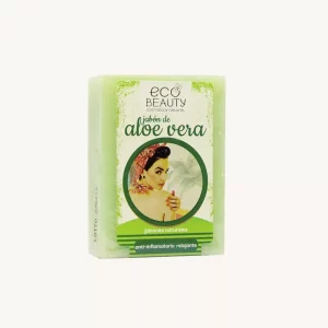 Ecobeauty Natural Aloe Vera Soap bar, anti-inflammatory and soothing, 100g
